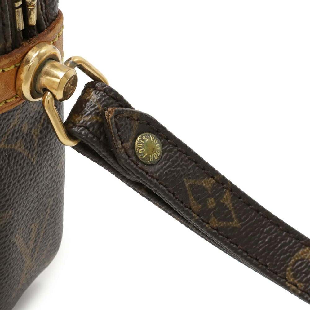 LOUIS VUITTON Authentic Brown Monogram Clutch Bag - Picture 6 of 9